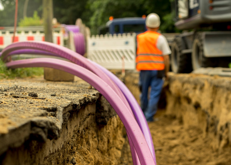 Fiber Network Under Construction In Rural Areas